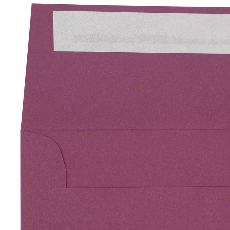 LUXPaper Square Invitation Envelopes | Peel & Press | 5 1/2" x 5 1/2" | Vintage Plum | 80lb. Text | 50 Qty - Image 4